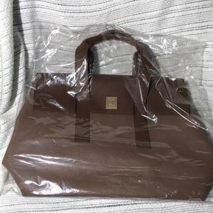 Tanger Outlet Mall Faux Leather Tote Bag